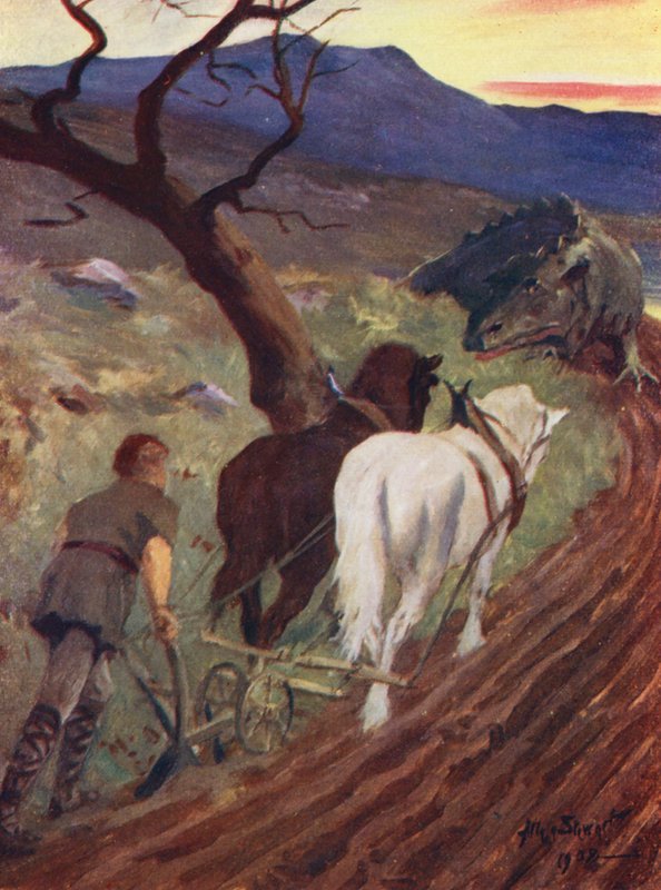 Syn silnego człowieka z lasu (kolorowa litografia) autorstwa Allan Stewart