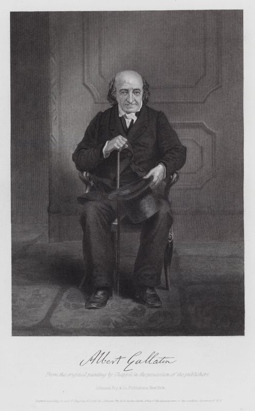 Albert Gallatin (grafika) autorstwa Alonzo (after) Chappel