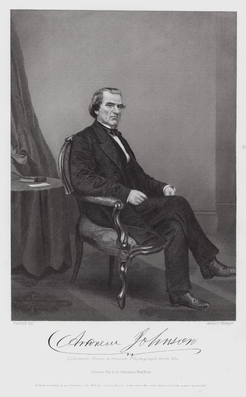 Andrew Johnson (Grawerowanie) autorstwa Alonzo (after) Chappel
