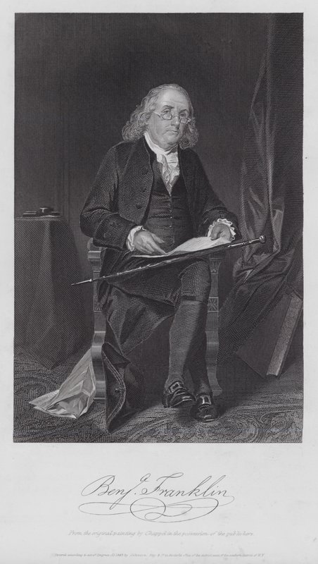 Benjamin Franklin (grafika) autorstwa Alonzo (after) Chappel
