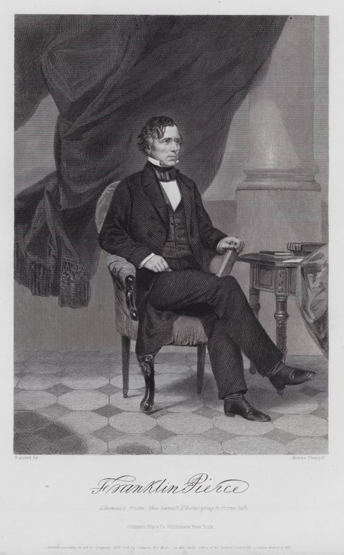 Franklin Pierce (Grawerowanie) autorstwa Alonzo (after) Chappel