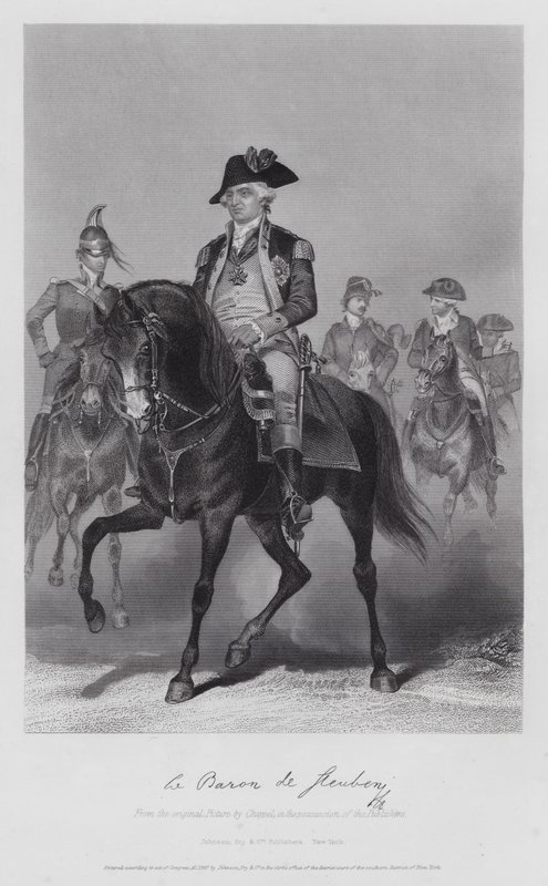 Fryderyk William Von Steuben (grafika) autorstwa Alonzo (after) Chappel