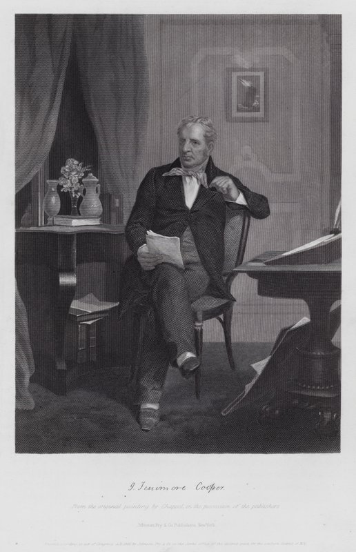 James Fenimore Cooper (grafika) autorstwa Alonzo (after) Chappel