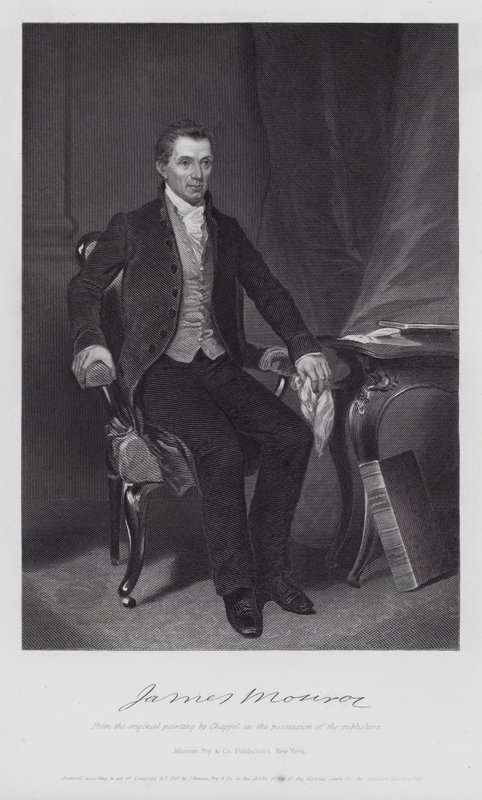 James Monroe (Grawerowanie) autorstwa Alonzo (after) Chappel