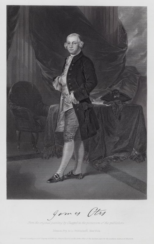 James Otis (grafika) autorstwa Alonzo (after) Chappel