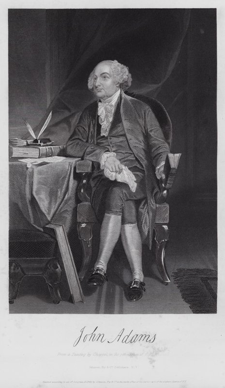 John Adams (Grawerowanie) autorstwa Alonzo (after) Chappel