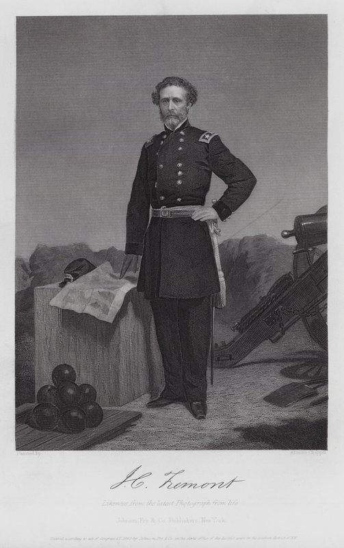 John Charles Fremont (Grawerowanie) autorstwa Alonzo (after) Chappel