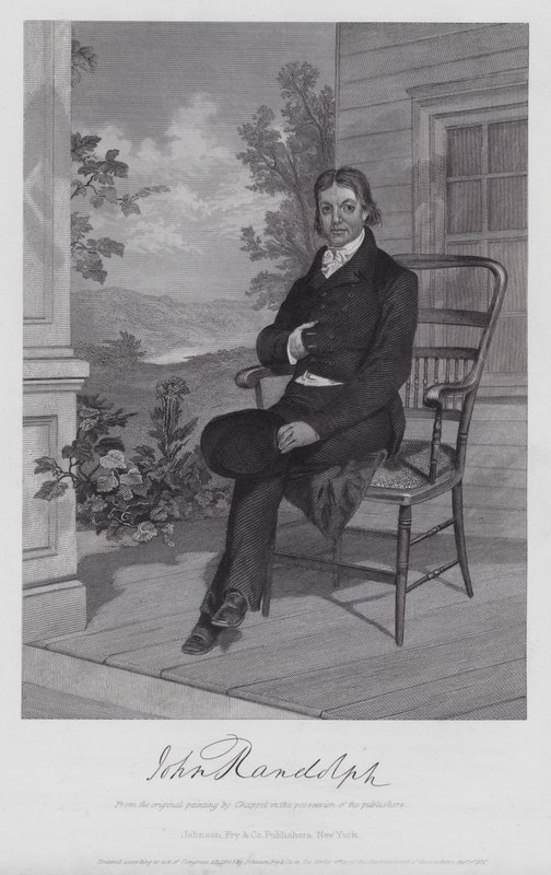 John Randolph (Grawerowanie) autorstwa Alonzo (after) Chappel