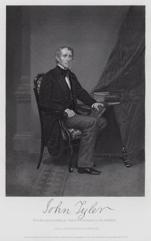 John Tyler (Grawerowanie) autorstwa Alonzo (after) Chappel