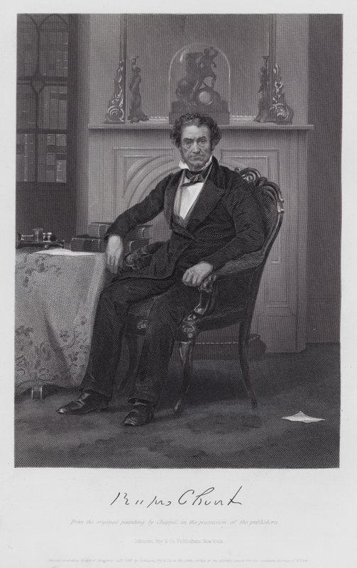 Rufus Choate (grawerunek) autorstwa Alonzo (after) Chappel