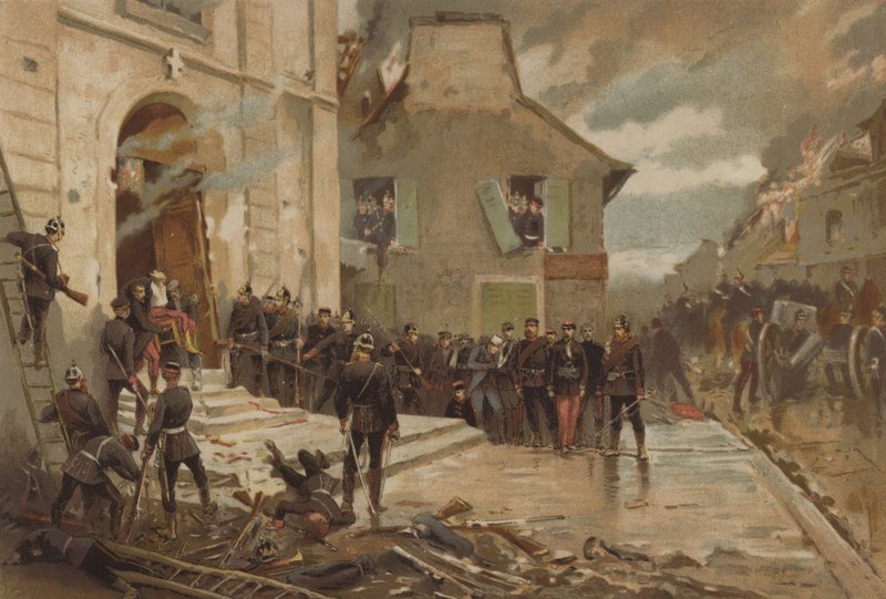Le Bourget, 30 października 1870 r autorstwa Alphonse Marie de Neuville