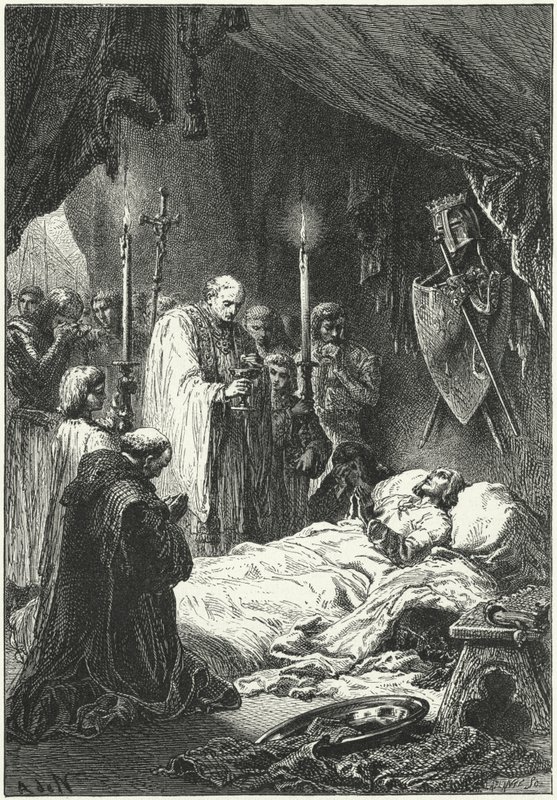 Śmierć króla Francji Ludwika IX autorstwa Alphonse Marie de (after) Neuville