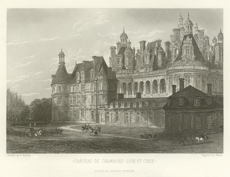 Zamek Chambord-Loir-et-Cher autorstwa Alphonse Marie de Neuville