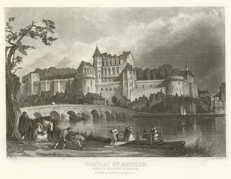 Zamek w Amboise autorstwa Alphonse Marie de Neuville