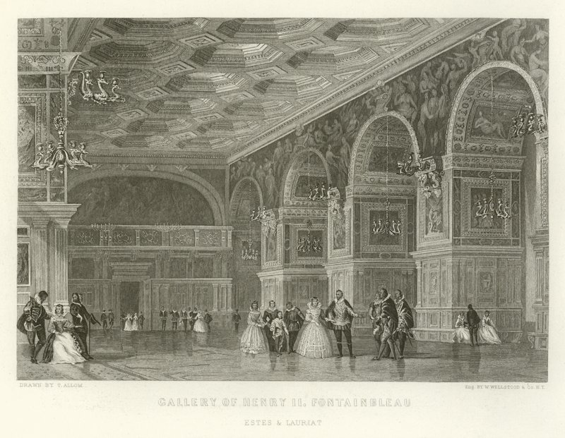 Galeria Henryka II, Fontainebleau autorstwa Alphonse Marie de Neuville