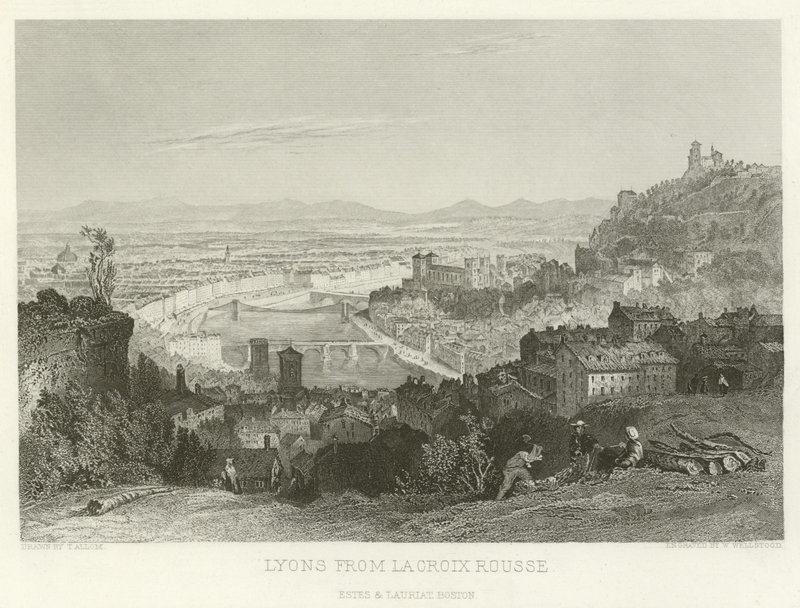 Lyons z La Croix Rousse autorstwa Alphonse Marie de Neuville