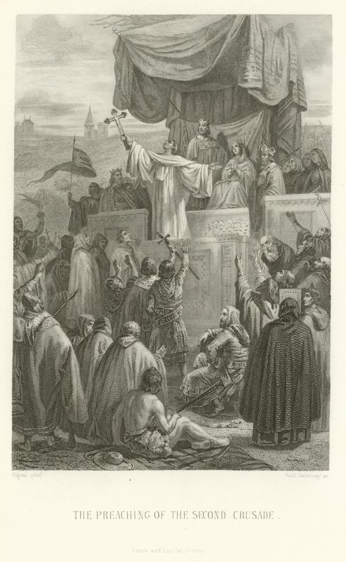 Głoszenie drugiej krucjaty autorstwa Alphonse Marie de Neuville