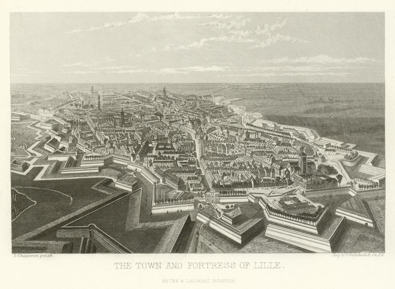 Miasto i twierdza Lille autorstwa Alphonse Marie de Neuville