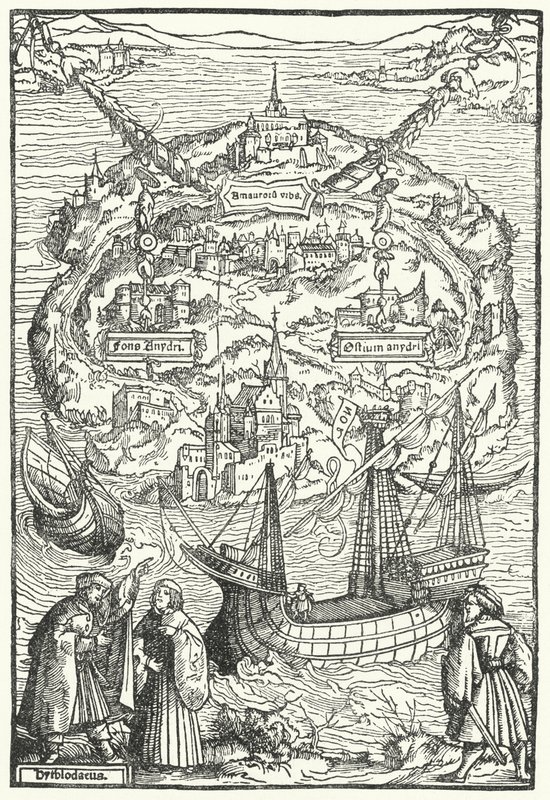 Wyspa Utopia autorstwa Ambrosius Holbein
