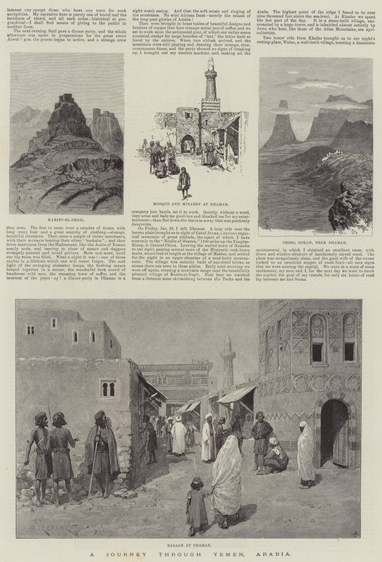 Podróż przez Jemen, Arabię autorstwa Amedee Forestier