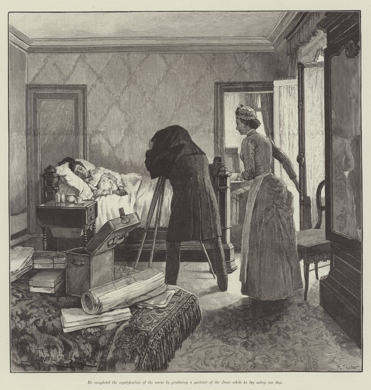 Ślepa miłość — Wilkie Collins autorstwa Amedee Forestier