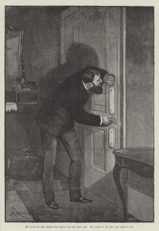 Ślepa miłość — Wilkie Collins autorstwa Amedee Forestier