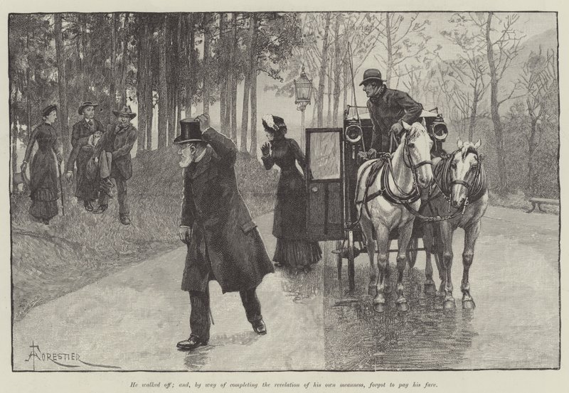 Ślepa miłość — Wilkie Collins autorstwa Amedee Forestier