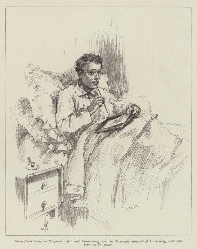 Ślepa miłość, Wilkie Collins autorstwa Amedee Forestier