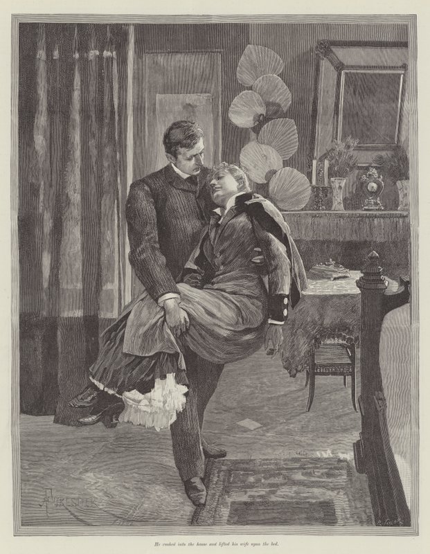 Ślepa miłość — Wilkie Collins autorstwa Amedee Forestier