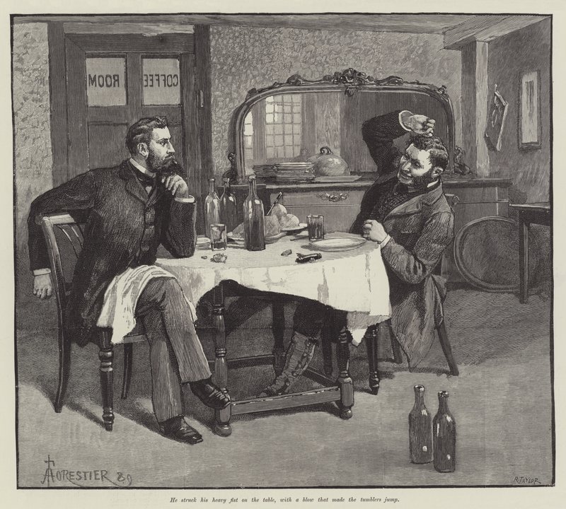 Ślepa miłość — Wilkie Collins autorstwa Amedee Forestier