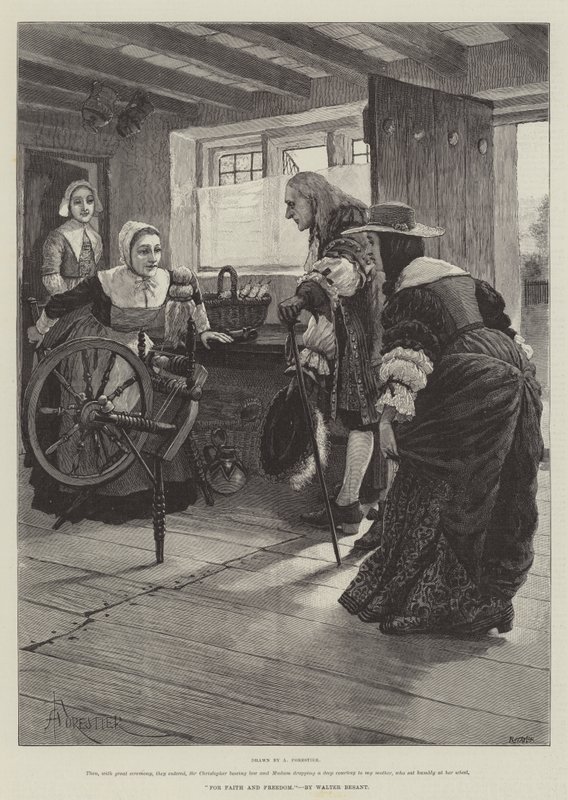 O wiarę i wolność — Walter Besant autorstwa Amedee Forestier