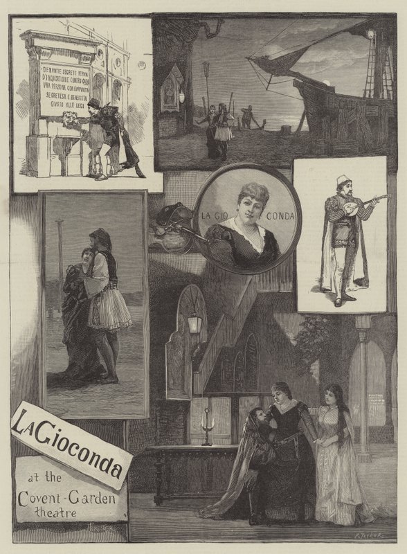La Gioconda w Covent Garden Theatre autorstwa Amedee Forestier