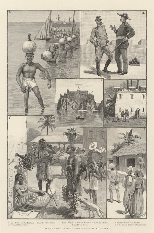 Portugalczycy w zatoce Delagoa autorstwa Amedee Forestier