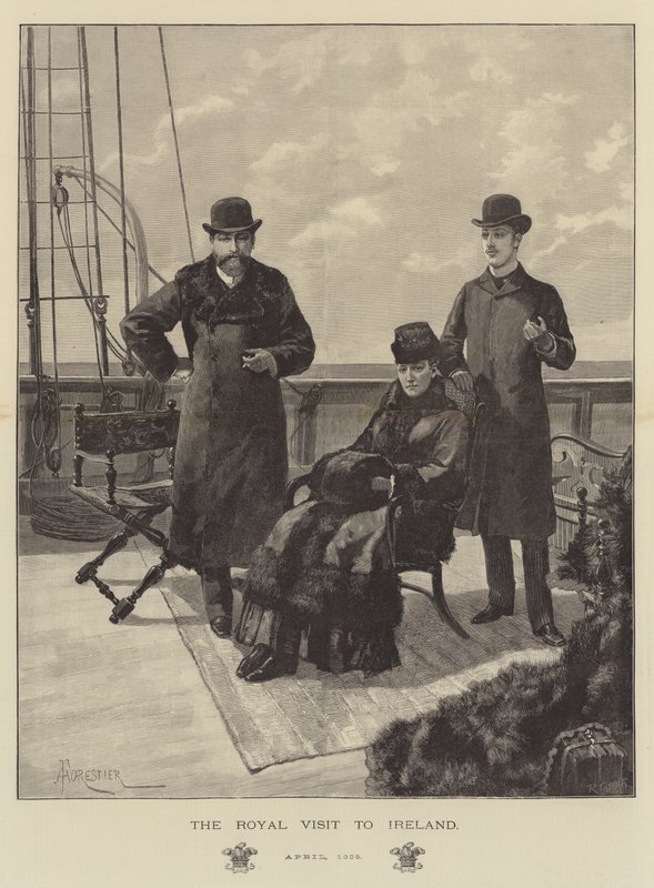 Królewska wizyta w Irlandii, kwiecień 1885 r. autorstwa Amedee Forestier