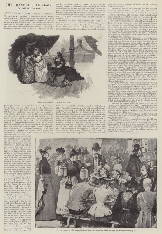 Znowu włóczęga za granicą, Mark Twain autorstwa Amedee Forestier