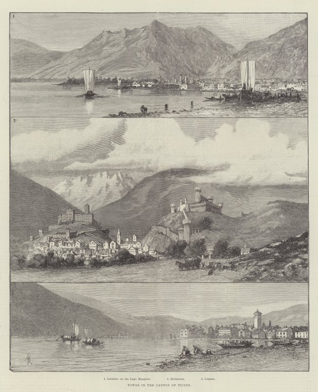 Miasta w kantonie Ticino autorstwa Amedee Forestier