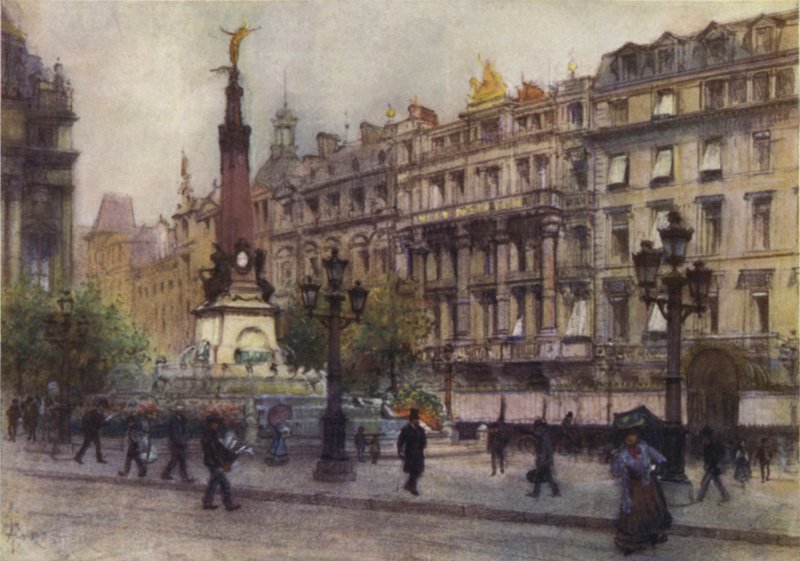 Place de Brouckere, Bruksela autorstwa after Amedee Forestier