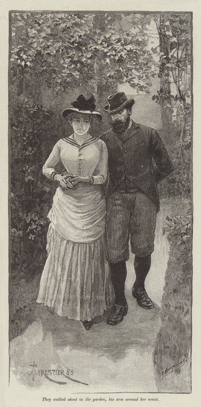 Ślepa miłość, Wilkie Collins autorstwa Amedee Forestier