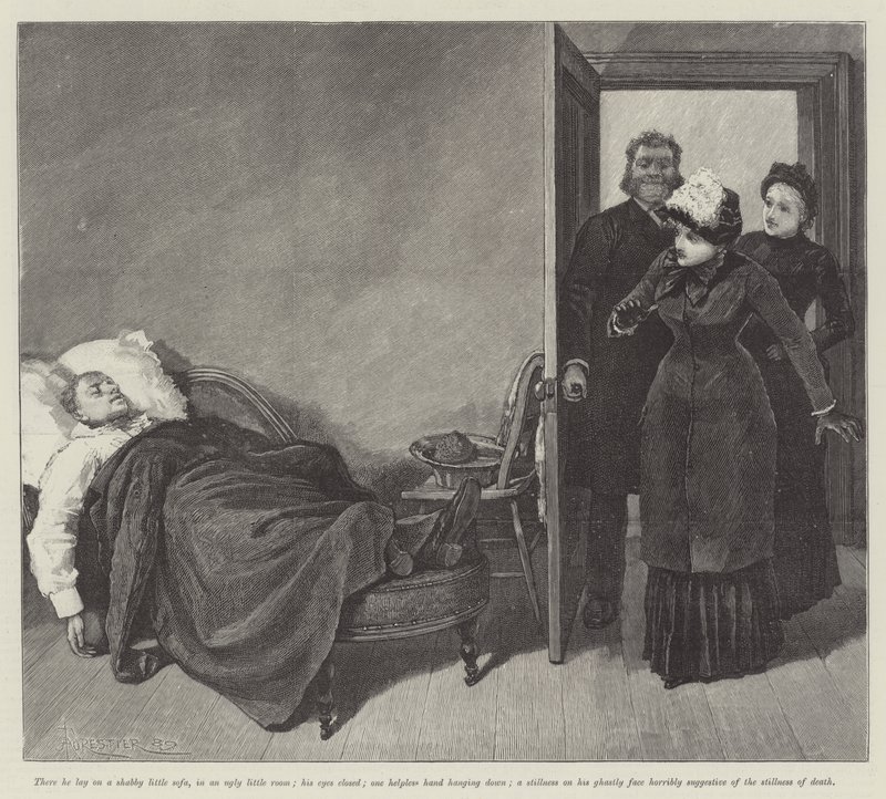 Ślepa miłość — Wilkie Collins autorstwa Amedee Forestier