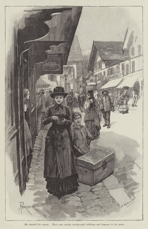 Ślepa miłość — Wilkie Collins autorstwa Amedee Forestier