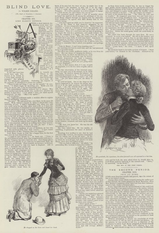 Ślepa miłość — Wilkie Collins autorstwa Amedee Forestier