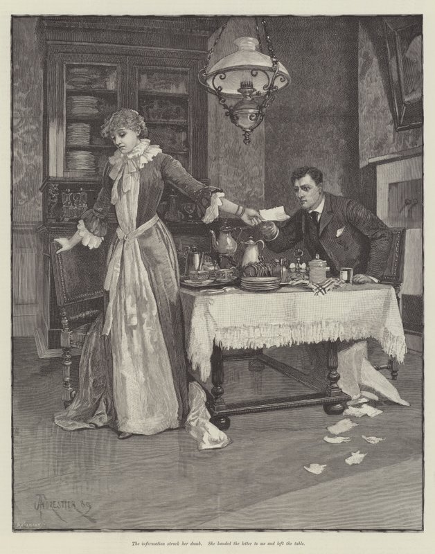 Ślepa miłość — Wilkie Collins autorstwa Amedee Forestier