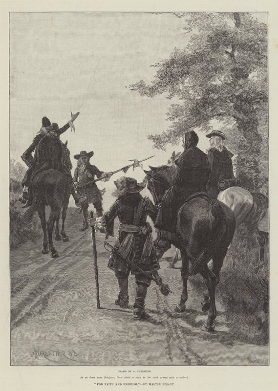 O wiarę i wolność — Walter Besant autorstwa Amedee Forestier