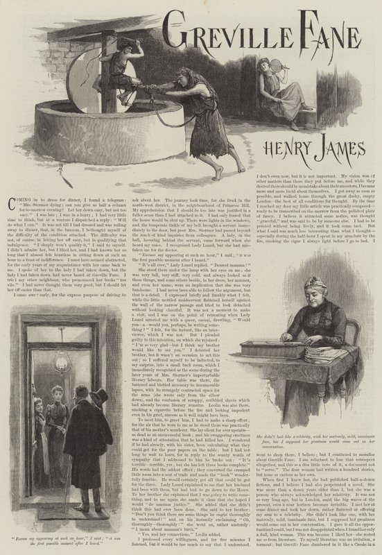 Greville Fane — Henry James autorstwa Amedee Forestier