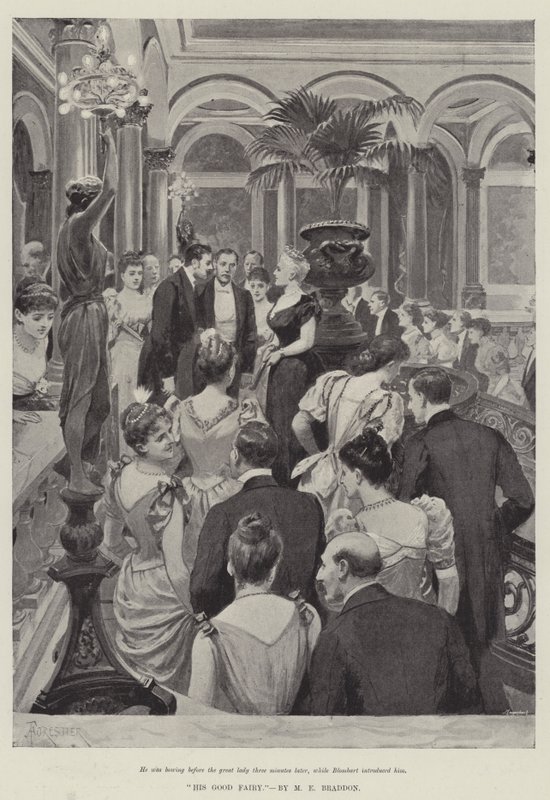 Jego dobra wróżka — Mary Elizabeth Braddon autorstwa Amedee Forestier