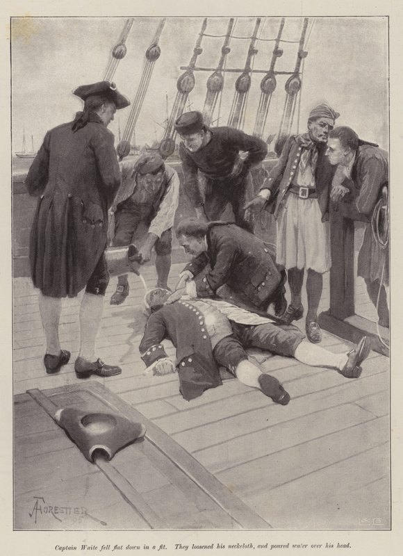 Ilustracja do Szczęścia Susan Bell — Sir Walter Besant autorstwa Amedee Forestier