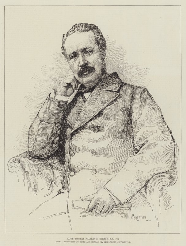 Generał dywizji Charles G Gordon, RE, CB autorstwa Amedee Forestier