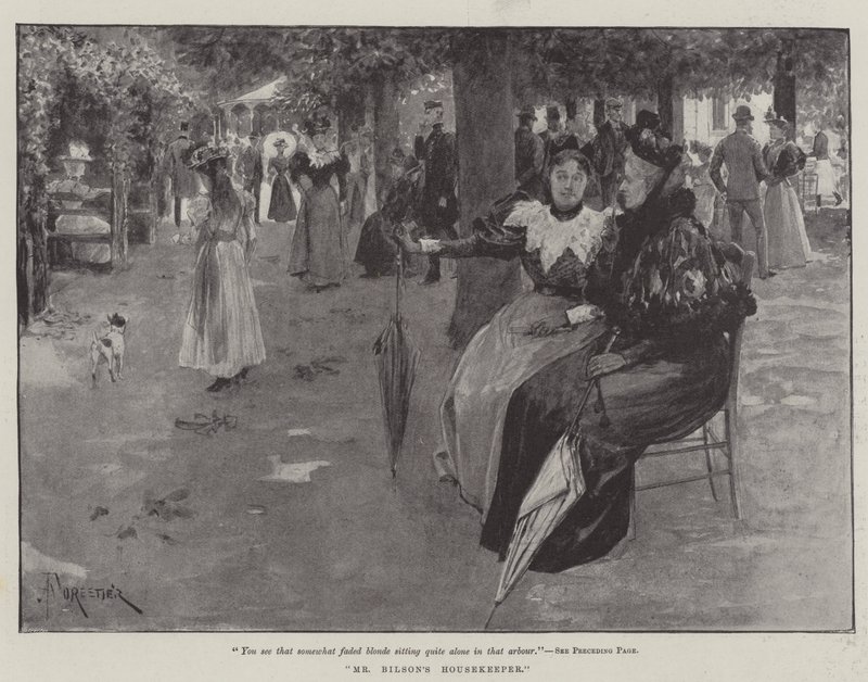 Gospodyni pana Bilsona — Bret Harte autorstwa Amedee Forestier