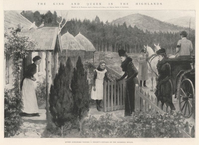 Król i królowa w Highlands autorstwa Amedee Forestier