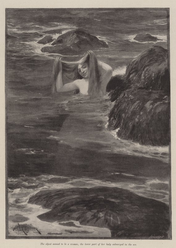 Syrena z Lighthouse Point — Bret Harte autorstwa Amedee Forestier